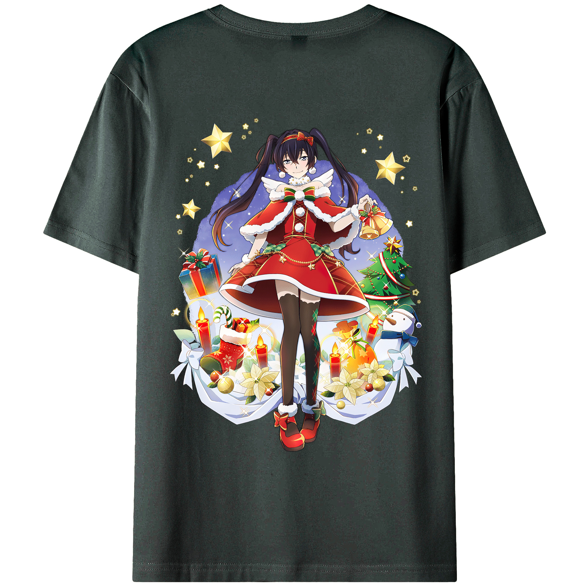 （画像用） 文豪ストレイドッグス Bungo Stray Dogs 綿100％ メンズ半袖Tシャツ（バックプリント） 通気性